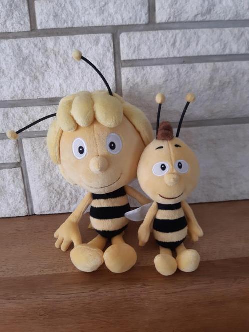 Maya de Bij en vriendje Willy knuffels Studio 100, Kinderen en Baby's, Speelgoed | Knuffels en Pluche, Zo goed als nieuw, Overige typen