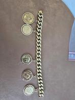 antieke armband en 5 gouden munten, Antiek en Kunst, Ophalen of Verzenden