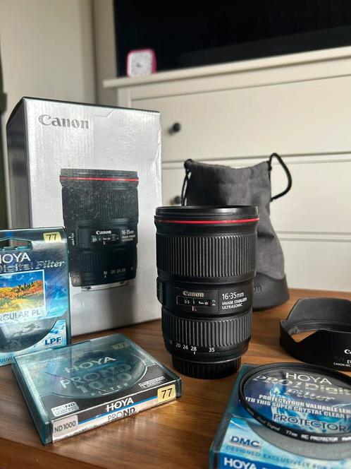 Canon 16-35 f/4 L IS USM, Audio, Tv en Foto, Foto | Lenzen en Objectieven, Zo goed als nieuw, Groothoeklens, Ophalen