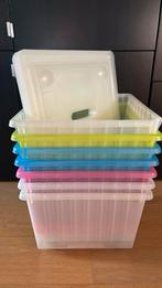 Ikea Vessla speelgoed bakken met wielen en deksels, Ophalen, Zo goed als nieuw