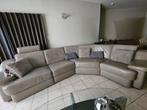 Lederen hoeksalon met relax in mooie staat., Huis en Inrichting, Ophalen, Gebruikt, Leer