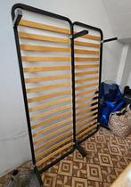 Dubbele boxspring op poten 140x200, Ophalen, Tweepersoons, 140 cm, Zo goed als nieuw