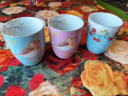 3 tasses Pip Studio, Maison & Meubles, Cuisine | Vaisselle, Comme neuf, Enlèvement ou Envoi