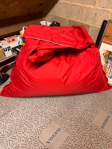 Zitzak rood, Enlèvement, Comme neuf, Rouge, Pouf