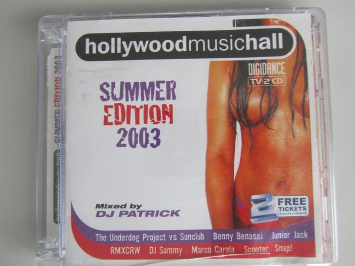 2CD HOLLYWOOD MUSIC HALL "SUMMER EDITION 2003", Cd's en Dvd's, Cd's | Dance en House, Gebruikt, Techno of Trance, Ophalen of Verzenden