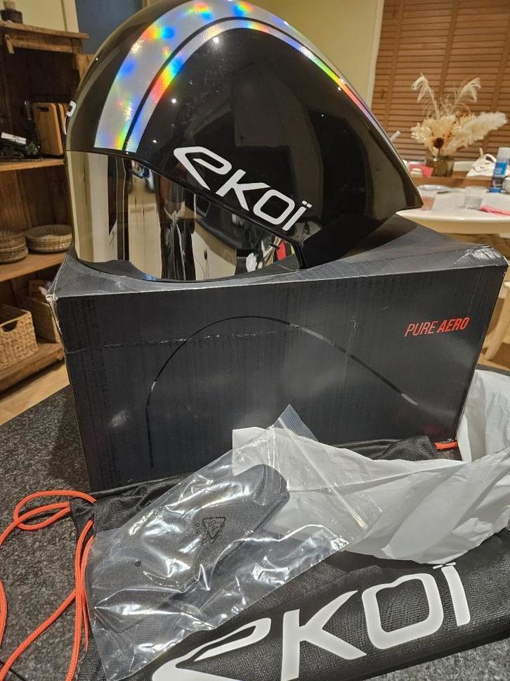 Ekoï Pure Aero TT Helm Triathlon, Sport en Fitness, Wielrennen, Zo goed als nieuw, Helm, Ophalen