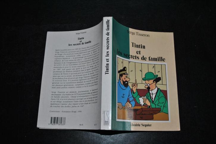 TISSERON Tintin et les secrets de famille 1990 HERGE RARE, Boeken, Stripverhalen, Gelezen, Ophalen of Verzenden