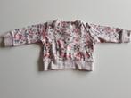 Lichtroze trui (met bloemen), Kinderen en Baby's, Babykleding | Maat 62, Bel&Bo, Meisje, Gebruikt, Ophalen of Verzenden