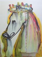 SALVADOR DALI / CHEVAUX DE DALI / KLEURLITHO / 56x36cm, Antiek en Kunst, Ophalen of Verzenden
