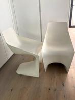 Design eetkamerstoelen, Huis en Inrichting, Ophalen, Kunststof, Gebruikt, Wit