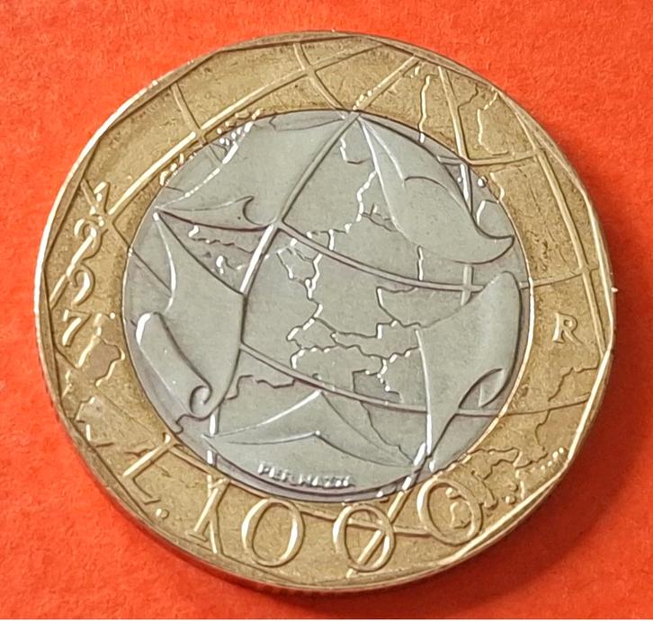 Italiaanse munt - 1000 lire, Postzegels en Munten, Munten | Europa | Euromunten, Losse munt, Italië, Verzenden
