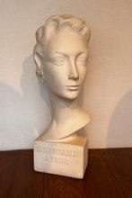 Vintage gipsen buste van het Franse kappersmerk ORÉOL, Antiek en Kunst, Ophalen of Verzenden