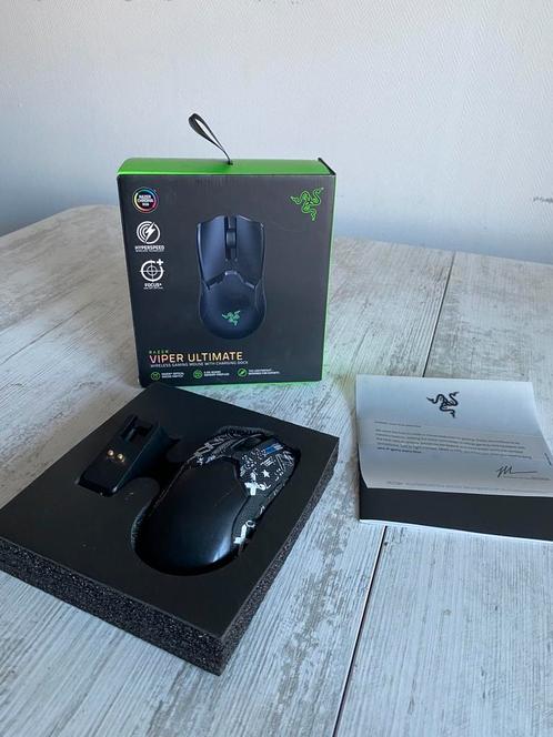Souris Razer Viper Ultimate, Computers en Software, Muizen, Zo goed als nieuw, Muis, Linkshandig, Rechtshandig, Draadloos, Gaming muis