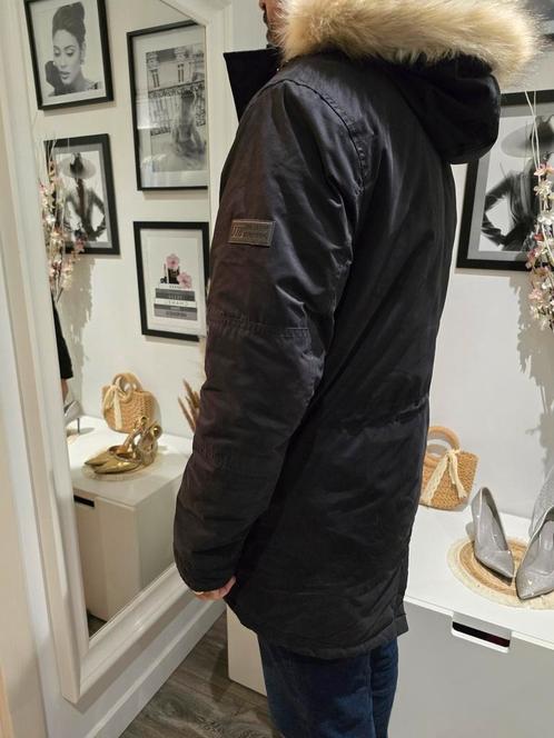 Zwarte Winterjas van Tom Tailor (Maat L), Kleding | Heren, Jassen | Winter, Zo goed als nieuw, Maat 52/54 (L), Zwart, Verzenden