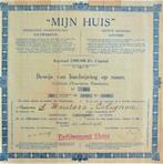 N.V. Mijn Huis - Antwerpen-1936, Envoi, 1920 à 1950, Certificat d'action