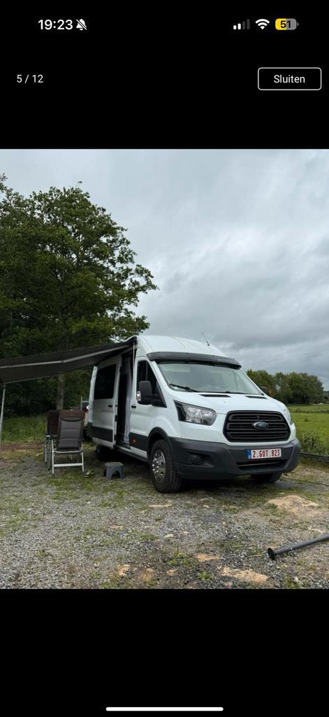 Campervan airco luifel wordt gekeurd vvk, Caravans en Kamperen, Mobilhomes, Bedrijf, Ford, Koelkast, Luifel, Ophalen