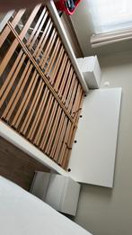 Cadre de lit malm  + 2 tiroirs, Enlèvement, Utilisé, 200 cm, Bois