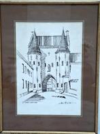 ets van De koepoort Ninove, Antiek en Kunst, Kunst | Etsen en Gravures, Ophalen of Verzenden
