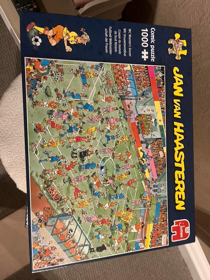 1000 stukjes WK vrouwenvoetbal jan van haasteren, Hobby en Vrije tijd, Denksport en Puzzels, Ophalen of Verzenden