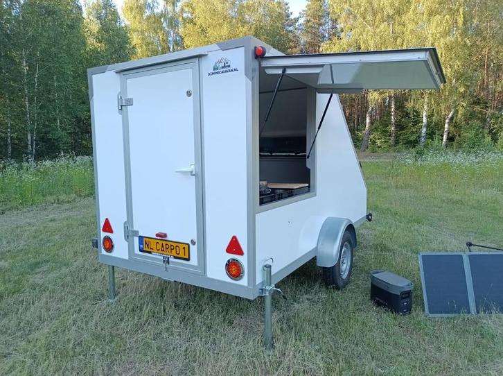 Gesloten aanhanger, rondom geisoleerd met ramen, klep, deur, Auto diversen, Aanhangers en Bagagewagens, Nieuw, Ophalen