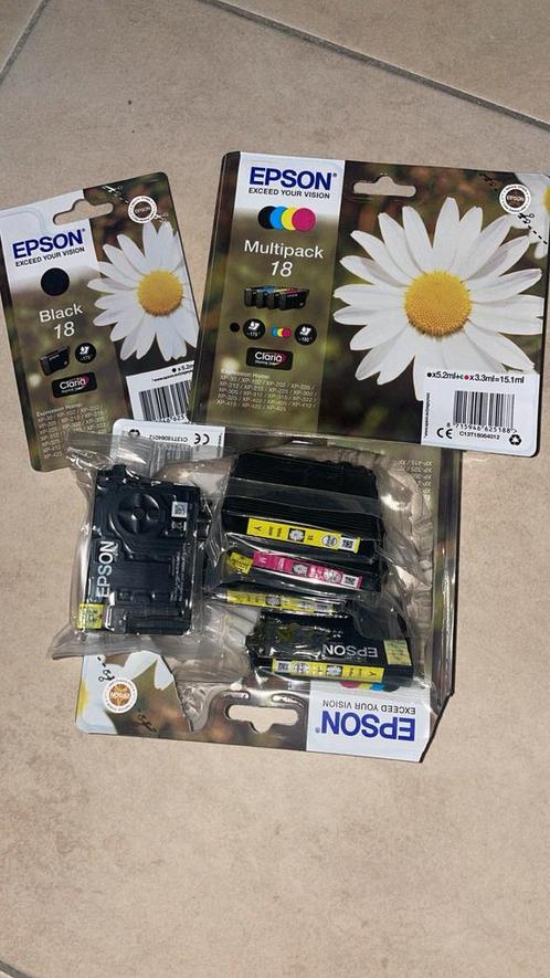 Epson 18 Printer, Inkt zwart + kleur zie beschrijving, Computers en Software, Printerbenodigdheden, Zo goed als nieuw, Ophalen