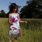 WILD zomerjurkje met anemonen (maat 98/104), Meisje, Ophalen of Verzenden, Zo goed als nieuw, Jurk of Rok