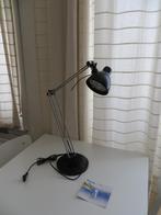 Zwarte Ikea Antifoni bureaulamp, incl. extra halogeen lampje, Gebruikt, Metaal, 50 tot 75 cm, Ophalen