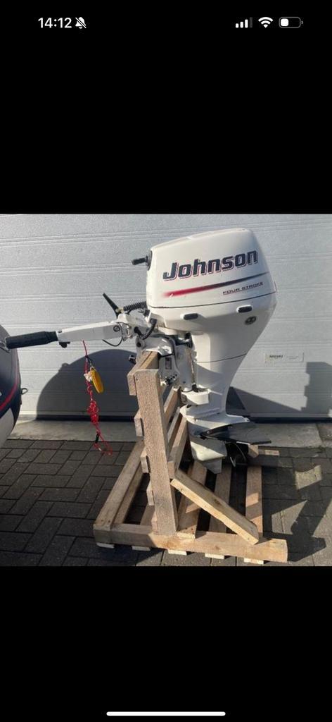 Johnson 9.9pk buitenboordmotor koop of ruil, Watersport en Boten, Buiten- en Binnenboordmotoren, Zo goed als nieuw, Benzine, Buitenboordmotor