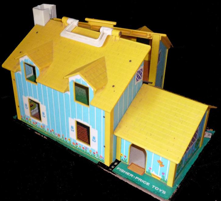 Fisher-Price vintage poppenhuis, Kinderen en Baby's, Speelgoed | Fisher-Price, Gebruikt, Overige typen, Ophalen