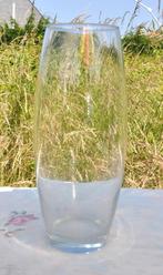 vase bombé en verre transparent, Ophalen of Verzenden, Zo goed als nieuw, Glas