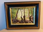 Mini schilderij bos, Antiek en Kunst, Kunst | Schilderijen | Klassiek, Ophalen
