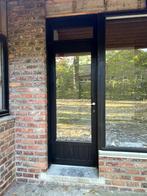 Houten buitendeur - meranti, Doe-het-zelf en Bouw, Ophalen, Gebruikt, Gevelraam of Ruit, Dubbelglas