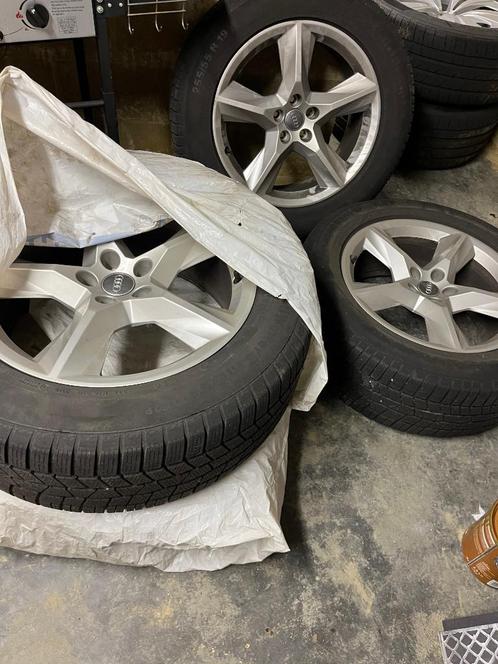 4x Continental winterbanden op Audi velg – 255/55 R19, Auto-onderdelen, Banden en Velgen, Banden en Velgen, Winterbanden, 19 inch