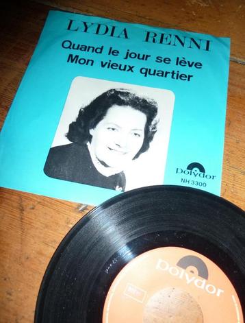 single LYDIA RENNI quand le jour se leve 1969 (?) zeldzaam  beschikbaar voor biedingen