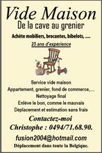 Vide maison appartement grenier, Maison & Meubles, Maison & Meubles | Autre, Vide grenier, Utilisé, Enlèvement ou Envoi