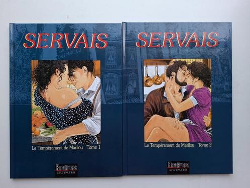 SERVAIS LE TEMPERAMENT DE MARILOU TOME 1 ET 2 COMPLET EO, Boeken, Stripverhalen, Zo goed als nieuw, Complete serie of reeks, Ophalen of Verzenden