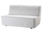 Lit clic-clac IKEA Lycksele, Huis en Inrichting, Slaapkamer | Slaapbanken, Ophalen, Gebruikt, Wit, Tweepersoons