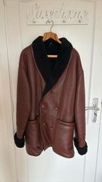 Mannen jas omgekeerd schaap , amper gedragen!, Kleding | Heren, Ophalen, Zo goed als nieuw, Maat 56/58 (XL), Bruin