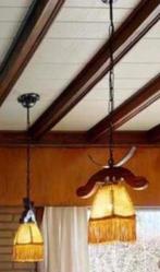 2 rustieke hanglampen, Huis en Inrichting, Lampen | Hanglampen, Gebruikt, Verzenden