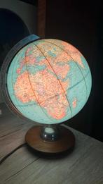 Wereldbol antek met werkende schakelaar en verlichting, Huis en Inrichting, Ophalen, Zo goed als nieuw