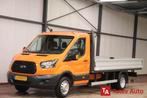 Ford Transit met nieuwe NIEUWE MOTOR OPEN LAADBAK DUBBELLUCH, Auto's, Voorwielaandrijving, Stof, Euro 6, 2800 kg