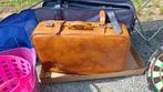 Vintage lederen koffer, Handtassen en Accessoires, Koffers, Ophalen, Gebruikt