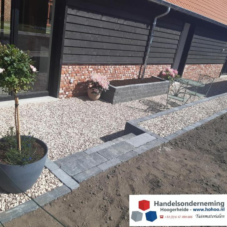 Cappuccino split zachte kleuren parking deco border bloembak, Tuin en Terras, Grind, Keien en Split, Nieuw, Split, Multi, Verzenden