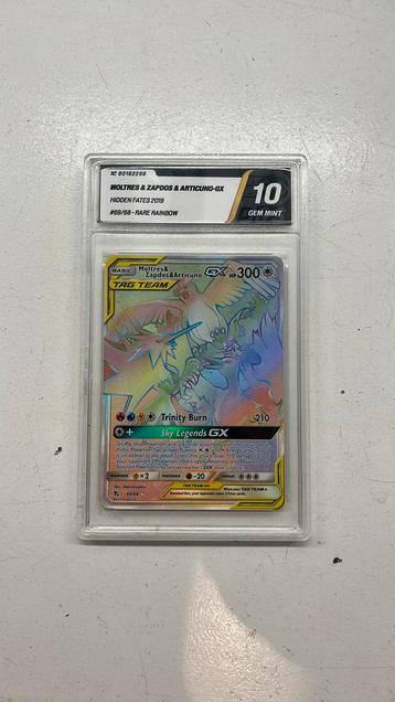 Pokemon Moltres & zapdos & articuno GX 69/68 PSA 10 beschikbaar voor biedingen