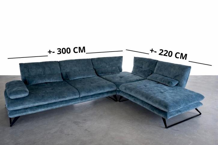 Canapé d'angle velour amovible, Maison & Meubles, Canapés | Coins salons complets