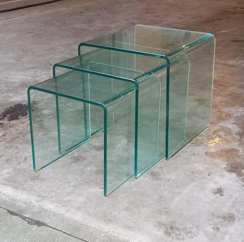 Vintage Fiam Angelo Cortesi uitschuifbare bijzettafel uit de, Huis en Inrichting, Woonaccessoires | Overige, Zo goed als nieuw