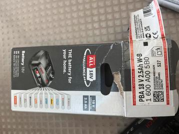 Bosch batterij  power for all 18v 2.5 ah beschikbaar voor biedingen