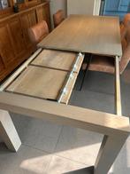 Tafel uitschuifbaar in 2 delen, weinig gebruikt, Ophalen, Zo goed als nieuw