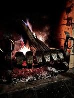 Grille porte bûches pour cheminée à bois et bac à cendres INCLUS
