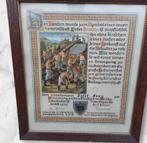 Duitse WO2 RAD Urkunde kader 1939, Ophalen